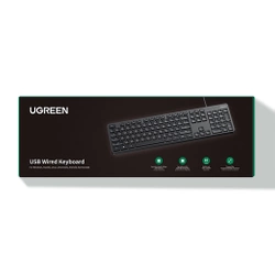 Ugreen KU004 90875 keyboard wired 1.5 m for Windows / MacOS - black