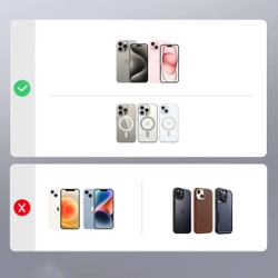 Portfel magnetyczny z funkcją podstawki i uchwytu do iPhone MagSafe, Ugreen LP836, skórzany (czarny)