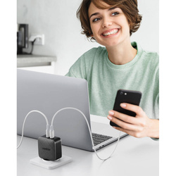 Ugreen Ladegerät 2x USB Typ C 66W Power Delivery 3.0 Quick Charge 4.0+ schwarz (CD216)