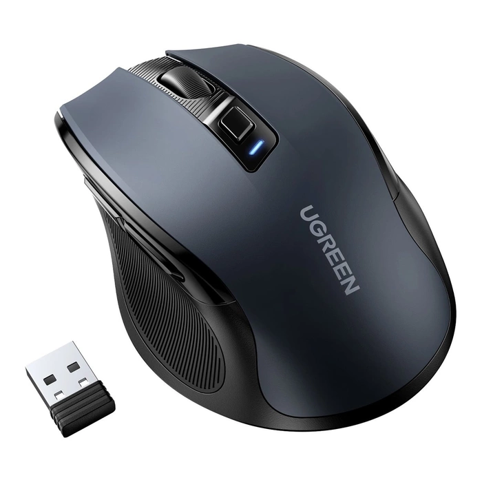 Ugreen USB 2.4GHz optische Funkmaus / Bluetooth 5.0 4000 DPI schwarz (MU006)