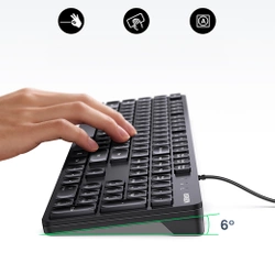 Ugreen KU004 90875 keyboard wired 1.5 m for Windows / MacOS - black
