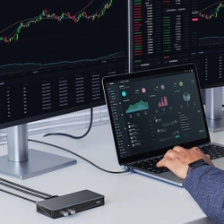 Adapter HUB UGREEN CM615 USB-C auf 2x USB-A, 1x USB-C 3.1, 2x HDMI, 2x DP, SD/TF, RJ45