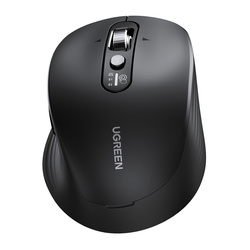Wireless Mouse Ugreen M752, Bluetooth 5.4 + 2.4 GHz, 2xAA (black)