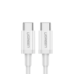 Ugreen US264 60518 USB-C / USB-C PD QC AFC cable 1m - white