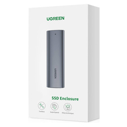 Ugreen Festplattenschacht M.2 B-Key SATA 3.0 5 Gbps Grau + USB Typ C Kabel (CM400)