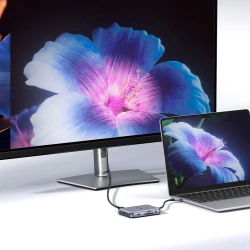 Hub Ugreen USB-C 7w1 HDMI USB-C USB-A SD/TF - szary