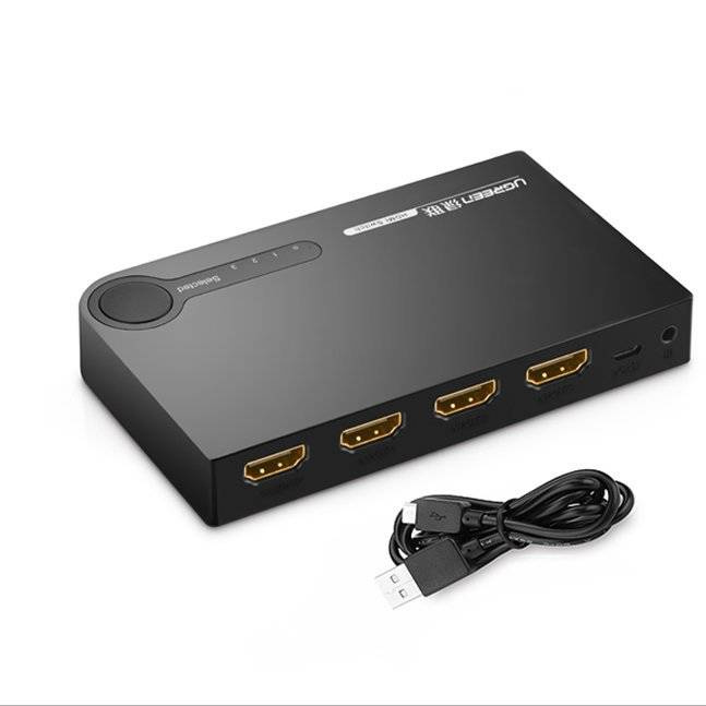Ugreen switch splitter splitter switch HDMI - 3x HDMI 3D 4K 7.5 Gbps 36 bit per channel black (40234)