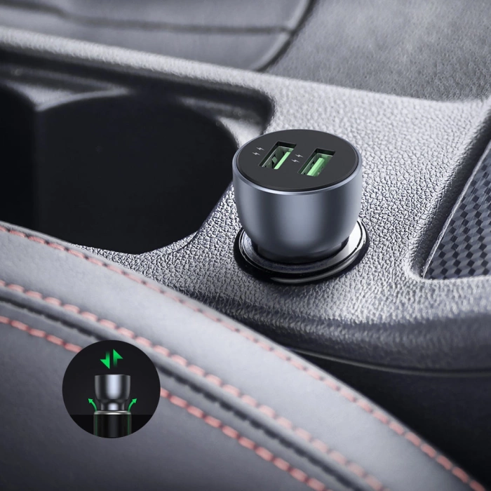 Ugreen quick ladergerät 2x USB 36W Schnellladegerät SCP FCP AFC grau (CD213 10144)