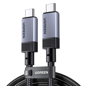 Cable USB-C / USB-C USB4 Gen 3 Ugreen L705, 240W, 40Gbps, 1m (star gray)