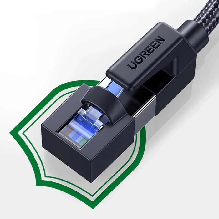 UGREEN NW153 Cat 8 F/FTP Braid Ethernet RJ45 Cable 1.5m (black)