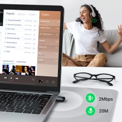 Adapter USB UGREEN CM390 Bluetooth 5.0 (czarny)