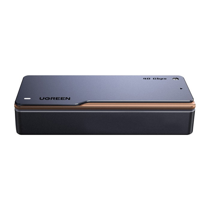 M.2 NVMe SSD enclosure Ugreen D703, USB4 (gray)