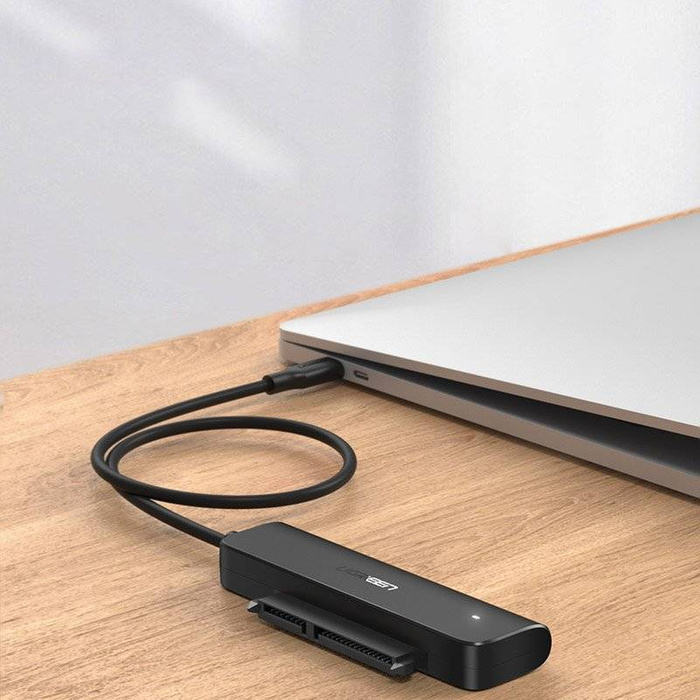 Ugreen adapter 2.5 '' SATA III 3.0 HDD SSD - USB Type C 3.2 Gen 1 (SuperSpeed USB 5 Gbps) adapter black (70610 CM321)