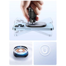 MagSafe Ugreen CD345 2-in-1-Induktions-Autoladegerät für Cockpit/Fenster/Lüftungsgitter – Schwarz