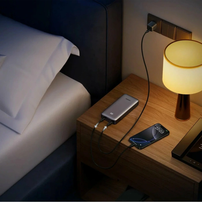 Powerbank Ugreen Nexode 10000mAh 30W USB-A 2xUSB-C - grau