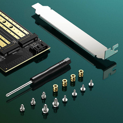 Ugreen Erweiterungskartenadapter PCIe 3.0 x4 zu SSD M.2 M-Key / M.2 B-Key schwarz (CM302)
