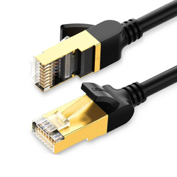 Ugreen Cable Internet Cable Network Ethernet Patchcord RJ45 Cat 7 STP LAN 10 Gbps 1m Black (NW107 11268)