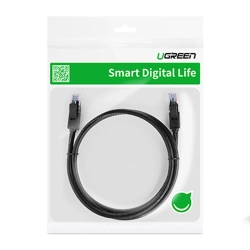 Ugreen kabel lAN Ethernet U/UTP Kat. 6 1000Mbps 15m schwarz (NW102)