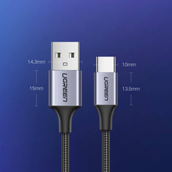 Ugreen Kabel USB - USB Type C Quick Charge 3.0 Kabel 3A 0,5m grau (60125)