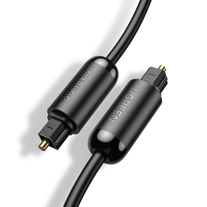 Ugreen optyczny kabel przewód audio 2 m cyfrowy światłowód Toslink SPDIF szary (70892)
