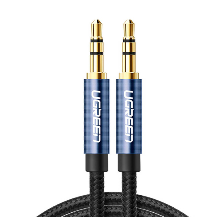Ugreen AUX-Audiokabel gerade Miniklinke 3,5 mm 1m blau (AV112)