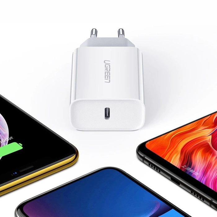 Ugreen USB charger Power Delivery 3.0 Quick Charge 4.0+ 20W 3A white (60450)