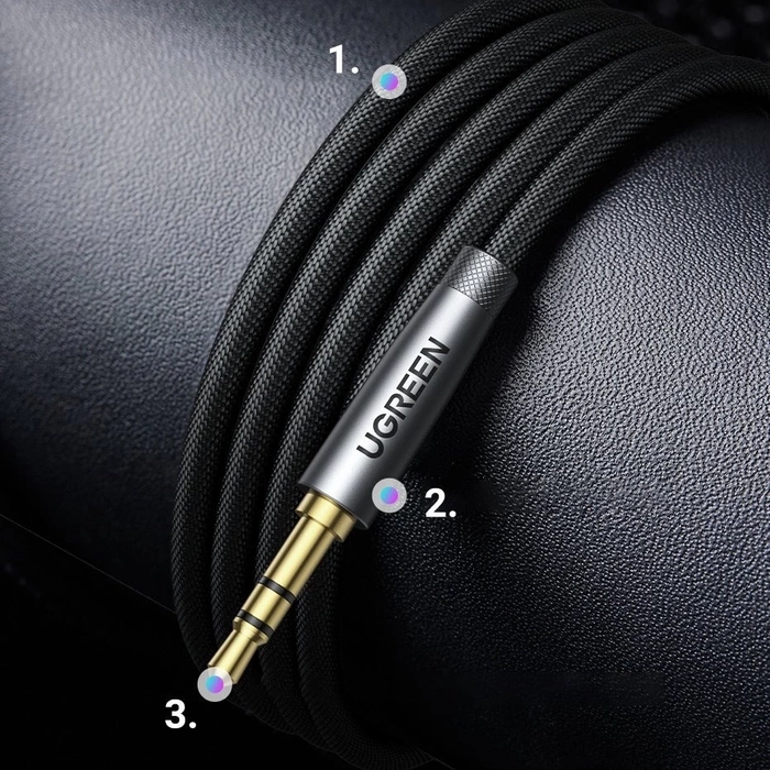 Ugreen AV190 przewód kabel przedłużacz AUX 3.5mm mini jack 3m