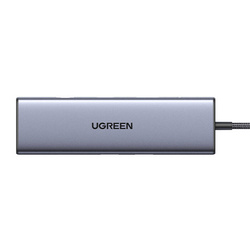 UGREEN CM498 10-in-1-Adapter USB-Hub auf 3x USB-A 3.0, HDMI, VGA, RJ45, SD/TF, AUX3.5mm, PD-Konverter