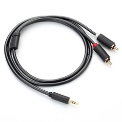 UGREEN 2X RCA Cinch Jack 3,5 mm AV102 Kabel 3m Schwarz