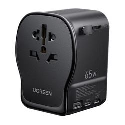 Universeller Reiseadapter / ladergerät Netzwerk Ugreen S550, 65W, 2x USB-C, 1x USB-A