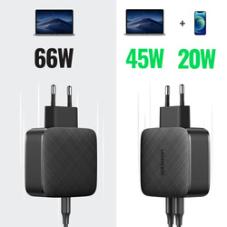 Ugreen Ladegerät 2x USB Typ C 66W Power Delivery 3.0 Quick Charge 4.0+ schwarz (CD216)