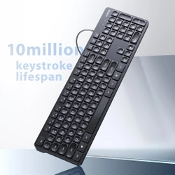 Ugreen KU004 90875 keyboard wired 1.5 m for Windows / MacOS - black