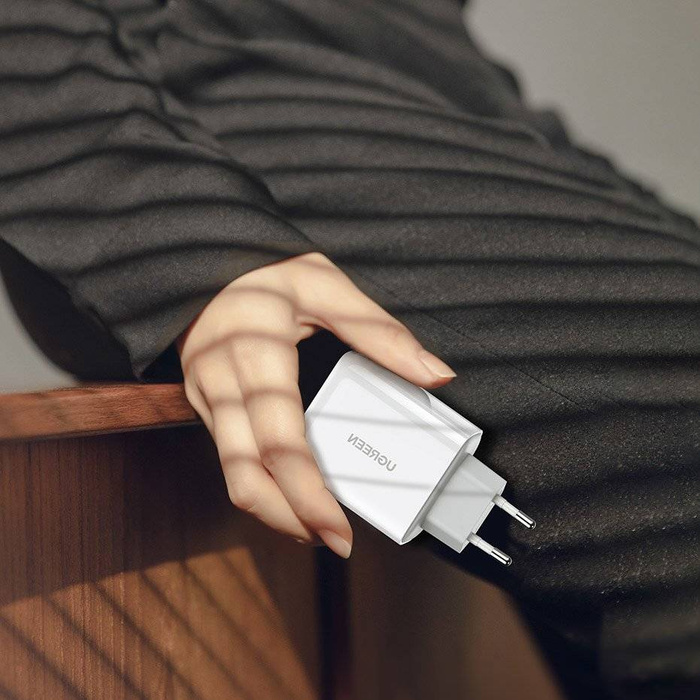 Ugreen Fast USB Type C / USB Wall Charger 36 W Quick Charge 4.0 Power Delivery weiß (60468 CD170)