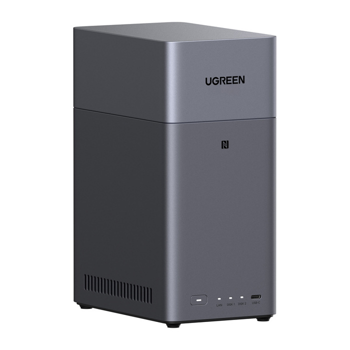 NAS File Server Ugreen DH2300, 2-disk, A72+A53, 4GB DDR4, 1GbE, 4K + cable HDMI