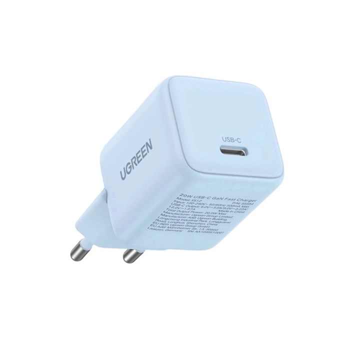 Ugreen X512 20W GaN 1x USB-C Wall Charger - Blue