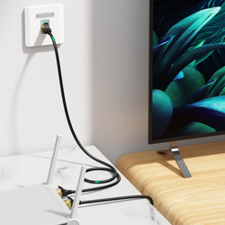 Kabel ugreen NW107 RJ45/Cat 7 STP Netzwerkkabel 5m - schwarz