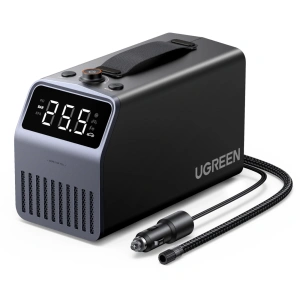 Electric pump Ugreen 150 PSI 12V for car tires with screensm digital - gray