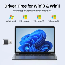 Adapter USB UGREEN CM390 Bluetooth 5.0 (czarny)