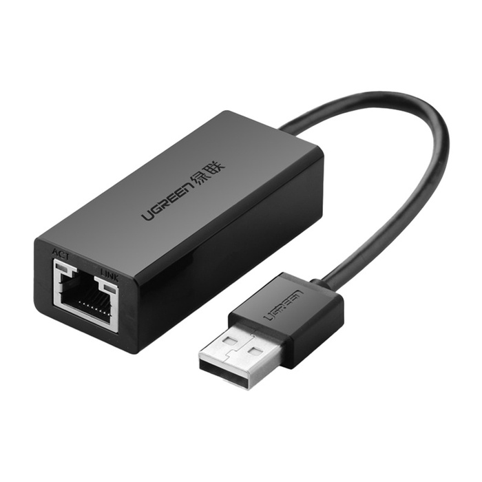Ethernet Adapter Ugreen CR110 USB-C to RJ45 100Mbs (black)