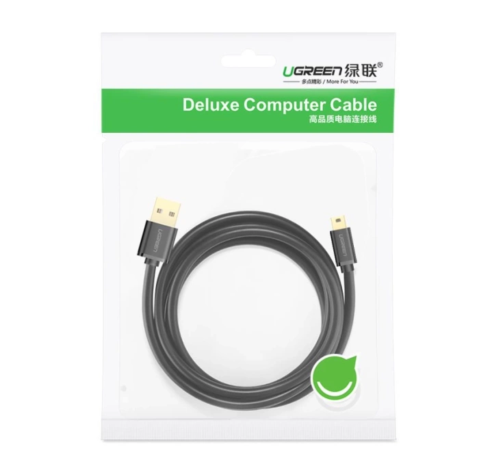 Ugreen cable uSB - mini USB 480 Mbps cable 3 m black (US132 10386)
