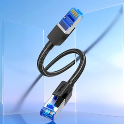 UGREEN NW153 Kabel geflochtenes Netzwerkkabel, Ethernet RJ45, Kat.8, F/FTP, 1,5m (schwarz)