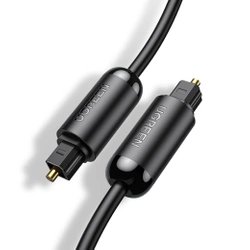 Ugreen optyczny kabel przewód audio 2 m cyfrowy światłowód Toslink SPDIF szary (70892)