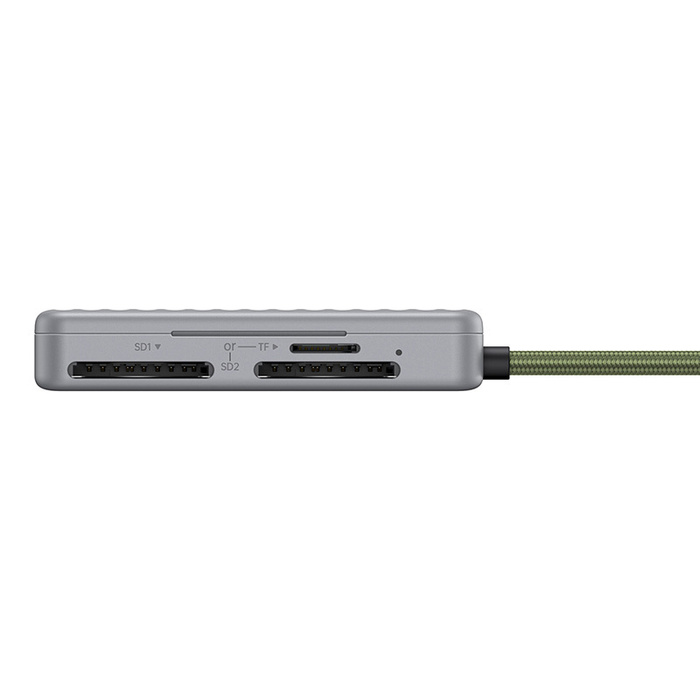 USB-C Card Reader Ugreen CM868, 2xSD 1xTF 170MB/s (gray)