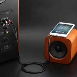 Ugreen kabel przewód audio 3,5 mm mini jack - 2RCA 1,5m czarny (AV116)