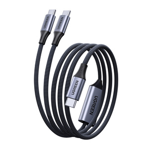 Uniwersalny kabel Ugreen L533 USB-C x2 PD, 140W, 2m