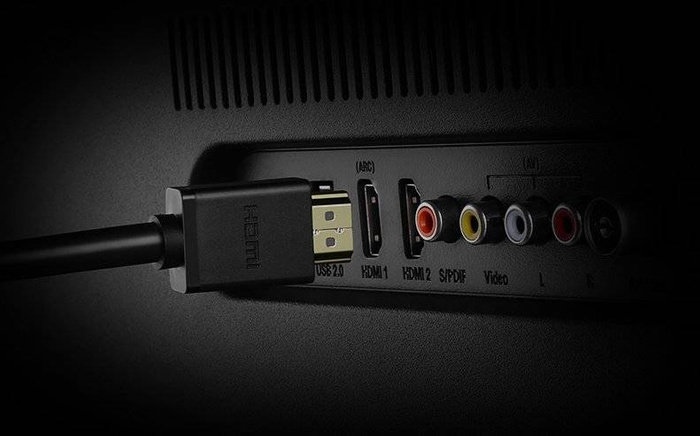 Ugreen Kabel Kabel Adapter Stecker HDMI Verlängerungskabel (weiblich) - HDMI (männlich) 4K 10,2 Gbps 340 Mhz Audio Ethernet 0,5 m schwarz (HD107 10140)