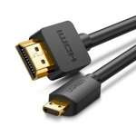 Kabel UGREEN Micro HDMI - HDMI 4K 3D 3m Czarny 30104