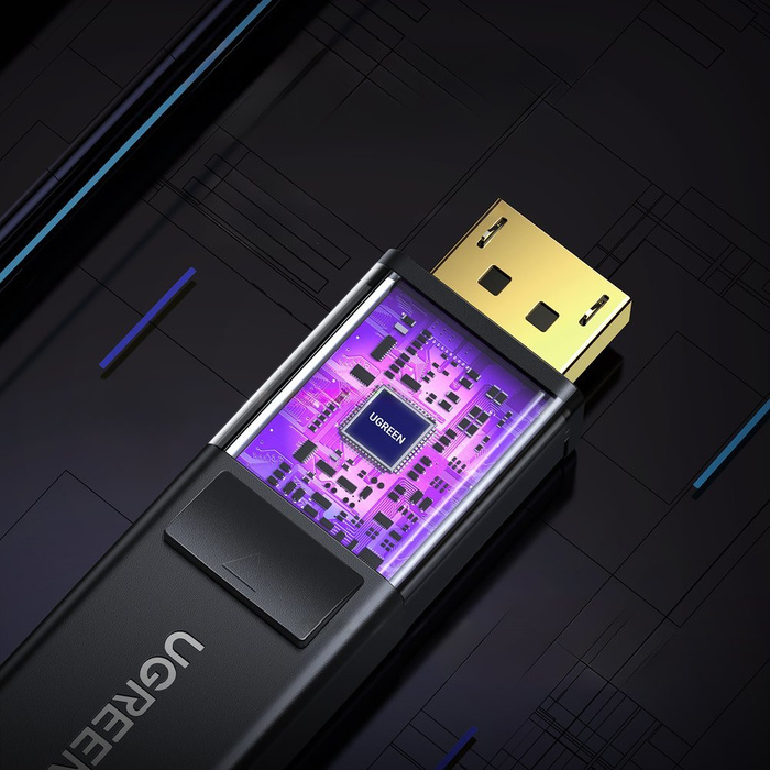 Ugreen Unidirektionales DisplayPort-zu-HDMI-Kabel 4K 30Hz 32 AWG 3m Schwarz (DP101 10203)