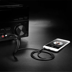 Ugreen kabel przewód audio 3,5 mm mini jack - 2RCA 1,5m czarny (AV116)