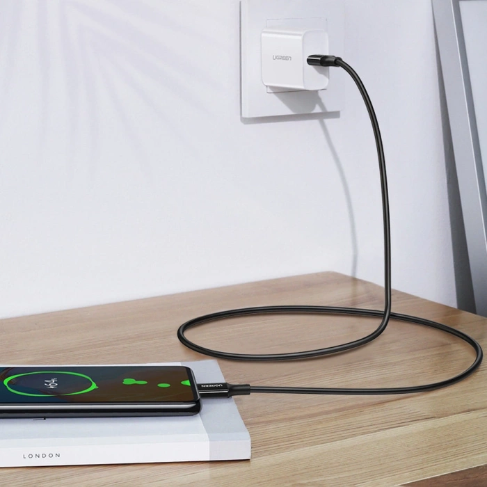 Ugreen kabel przewód USB Typ C (męski) na Typ C (męski) 1 m biały (US300)